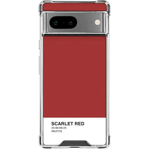 Scarlet Red Google Pixel 8 Clear Case